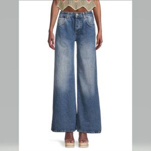 Free People Low Rise Lovefool Jeans Wide Leg